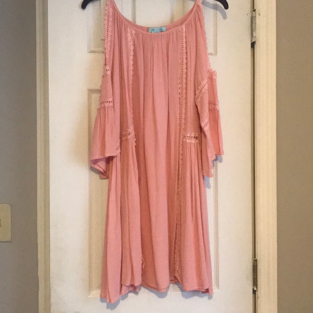 Pink boutique float dress
